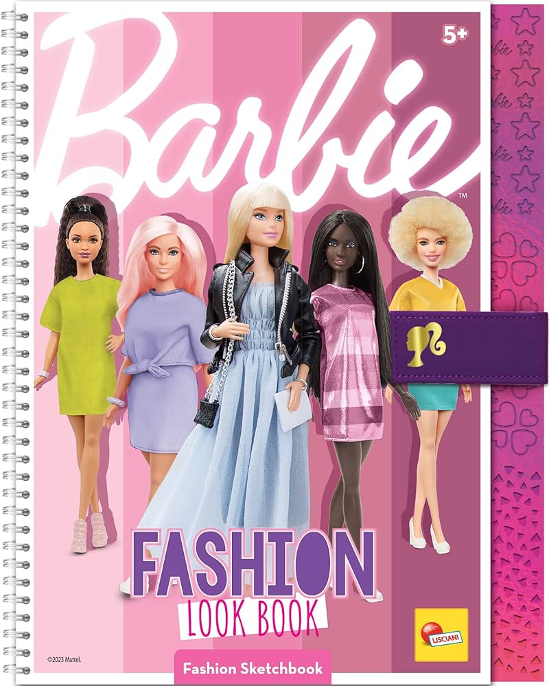 BARBIE SKETCH BOOK FASHION LOOK BOOK LISCIANI 12877 MAG